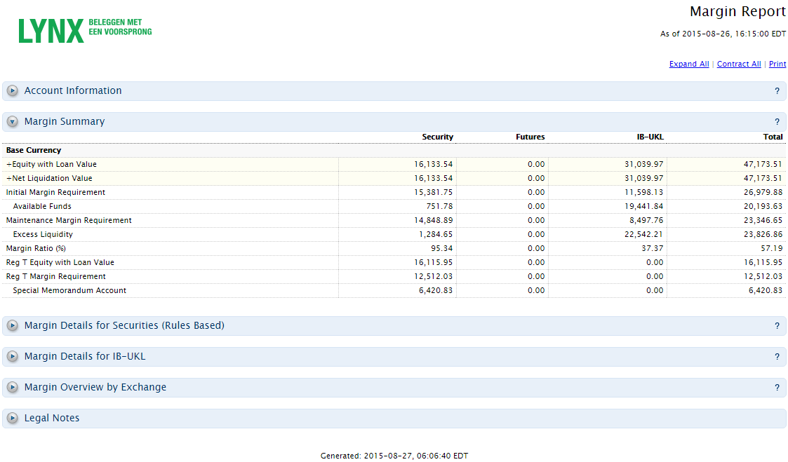Margin Report 8.4.3