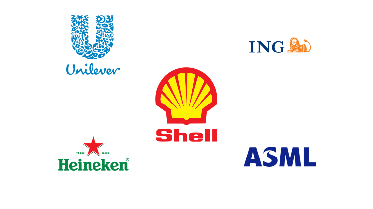 5 grootste beursgenoteerde bedrijven van Nederland