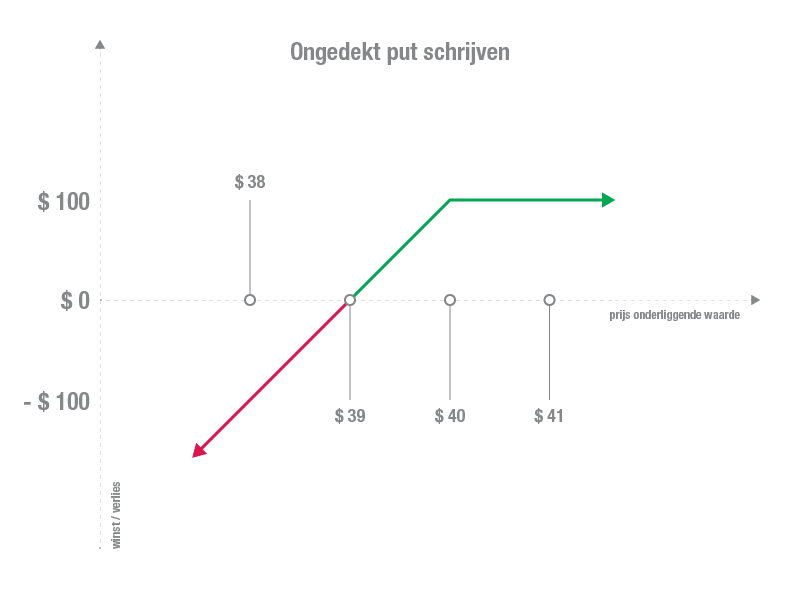 Voorbeeld ongedekt put schrijven | Ongedekt put opties schrijven | put opties schrijven