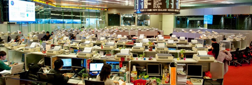 Hong Kong Stock Exchange wereldwijde markten beurs