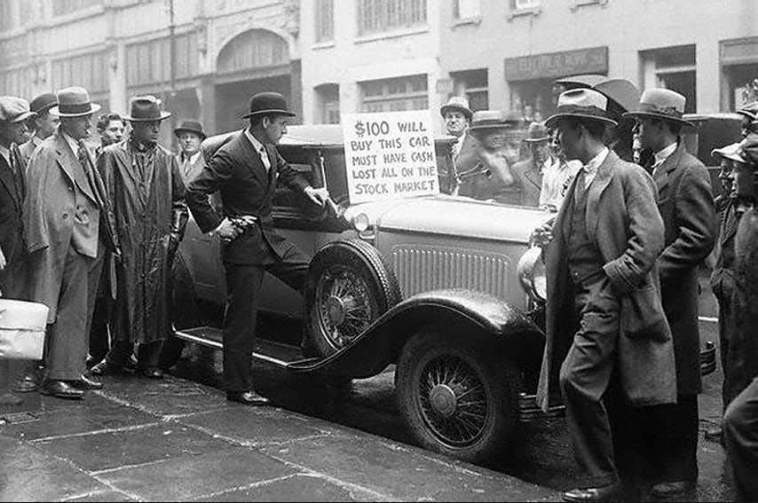 Bekende foto tijdens de Wall Street beurscrash van 1929 | Alles over beurscrashes