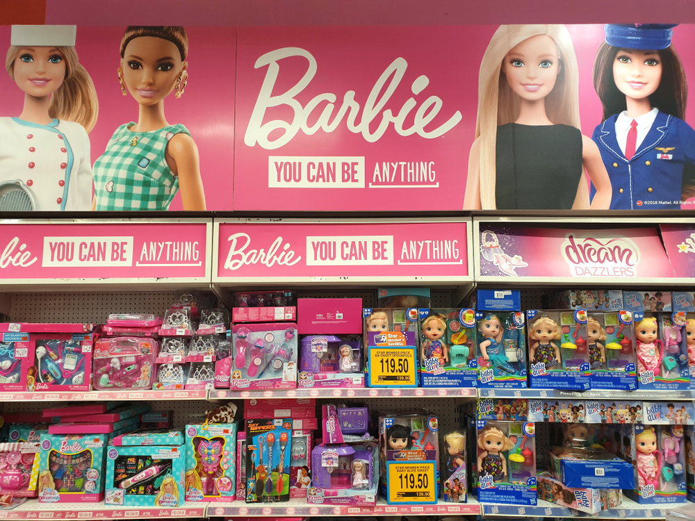 Aandeel Mattel koers Barbie