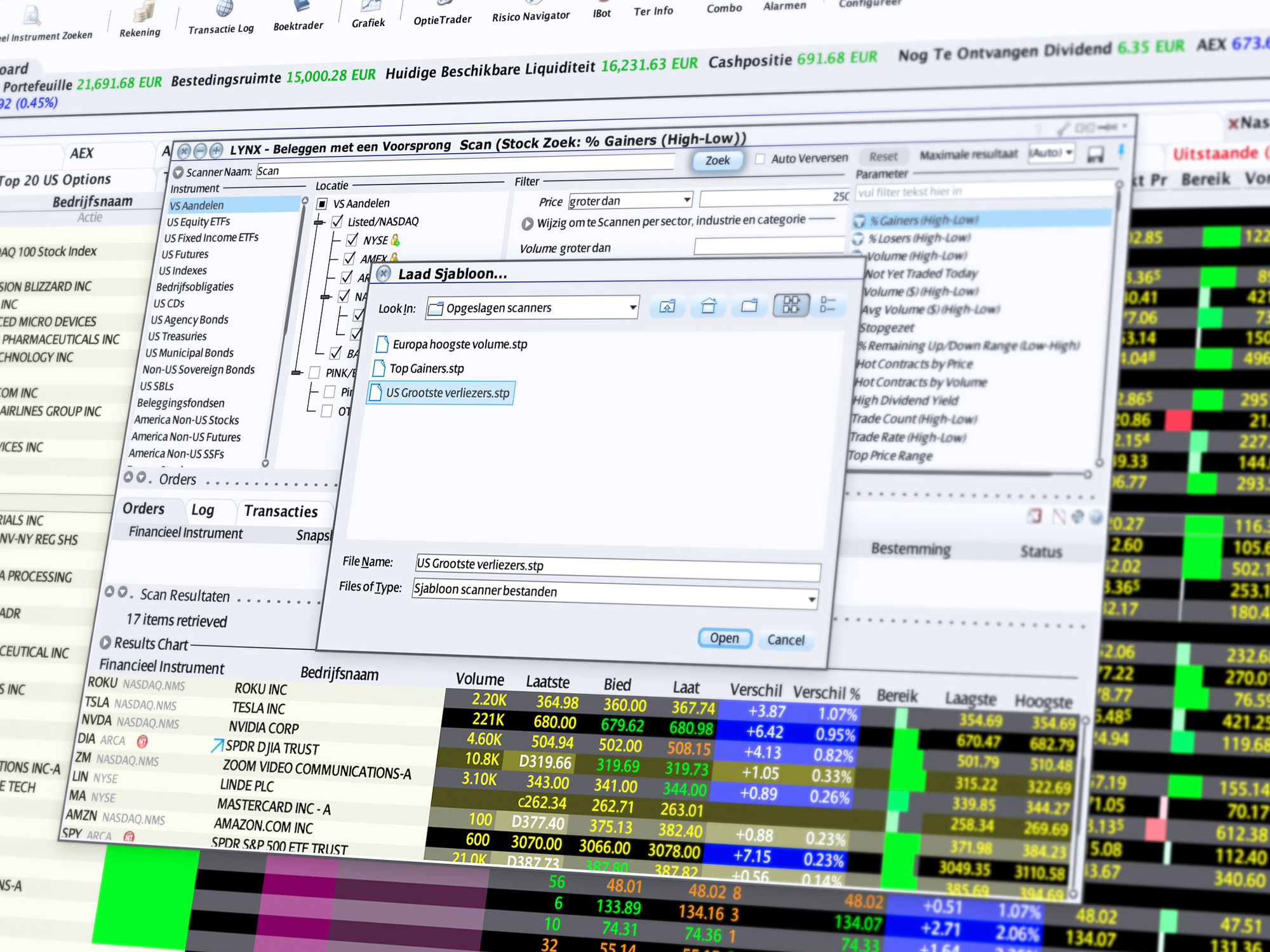 Market Scanner: etsi parhaat osakkeet