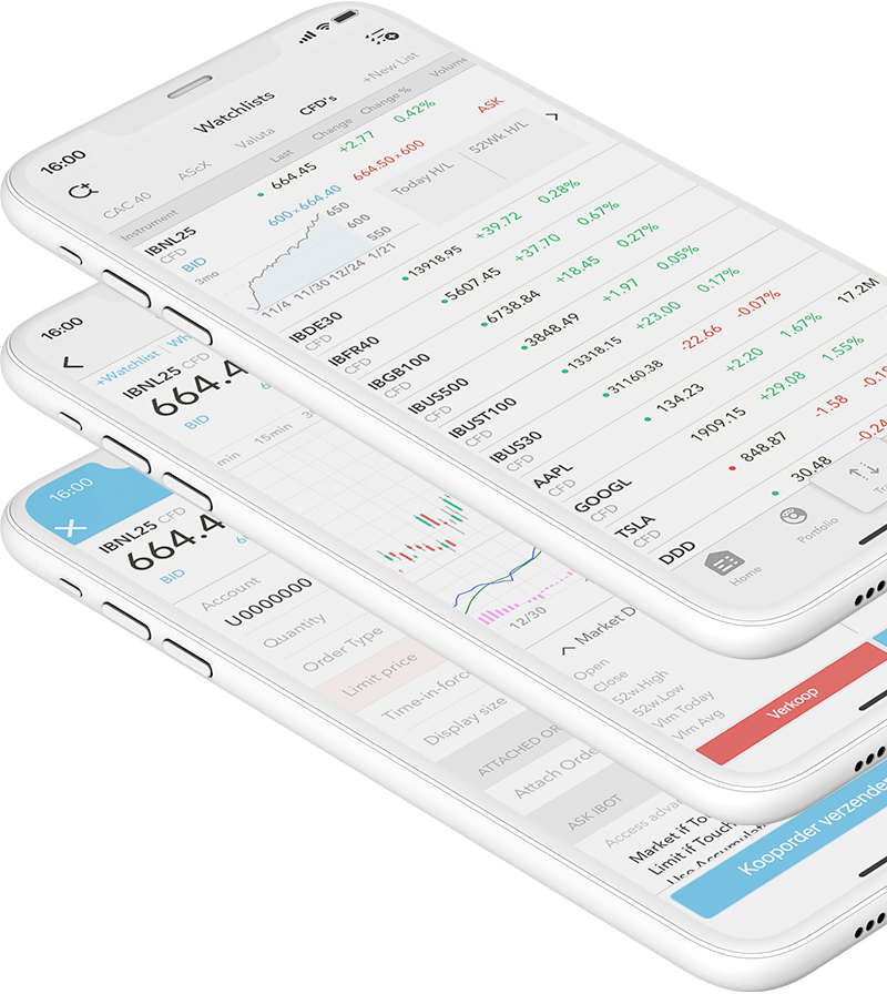 CFD trading app - mobiel CFD beleggen