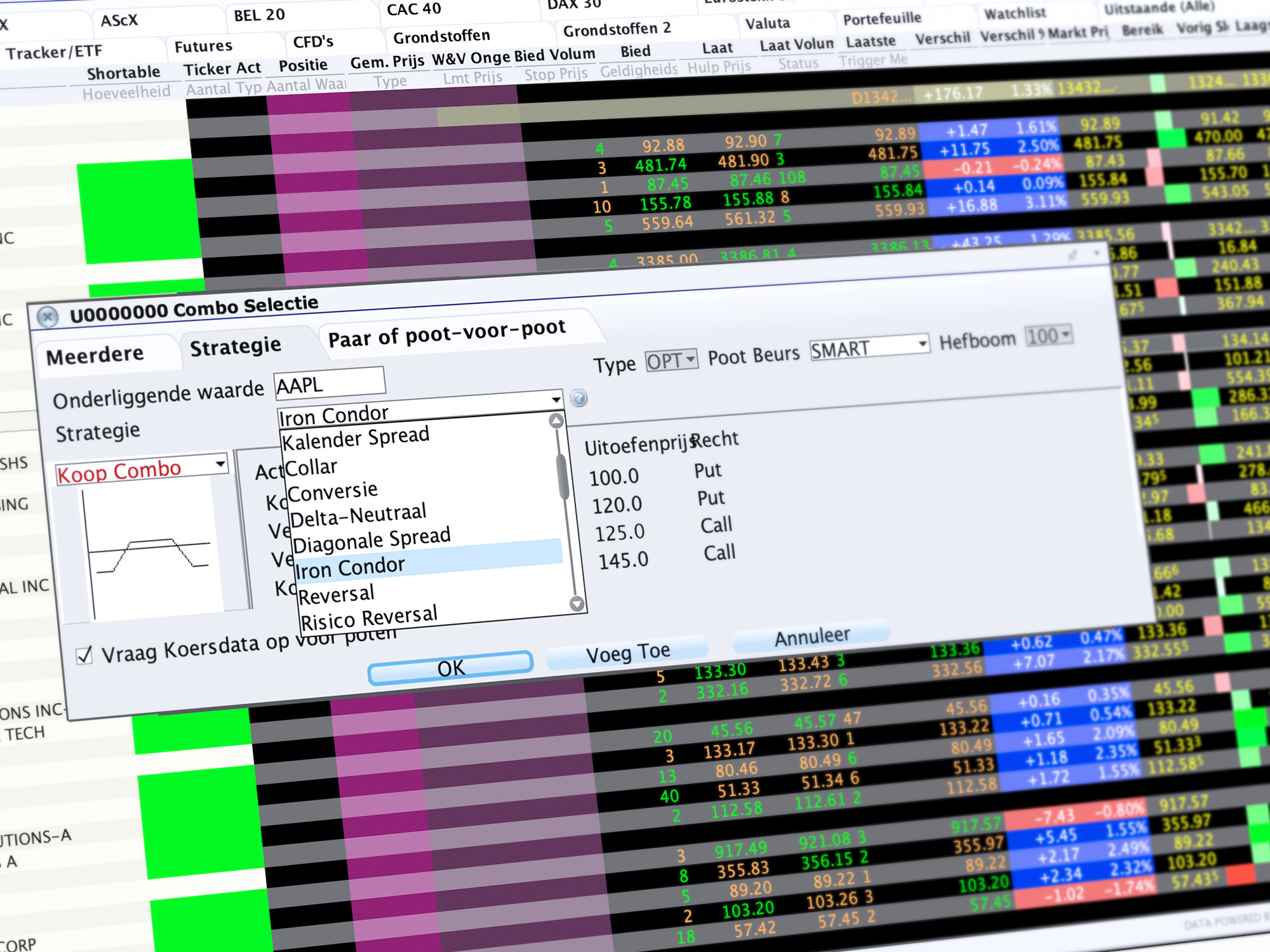 Meer LYNX Trading tools - Combo Trader