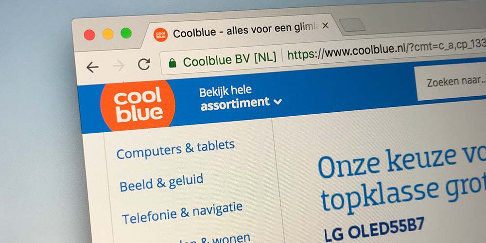 Website Coolblue | LYNX Beleggen