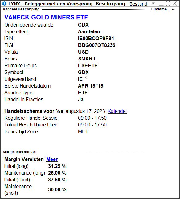 VanEck Vectors Gold Miners UCITS ETF (GDX) | Beleggen in de beste goudmijn ETF's