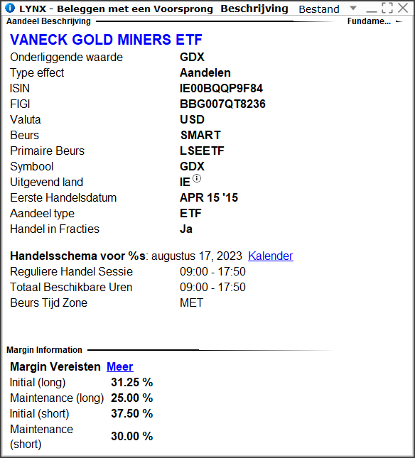 VanEck Vectors Gold Miners UCITS ETF (GDX) VanEck Vectors Gold Miners UCITS ETF (GDX) | Beleggen in de beste goudmijn ETF's