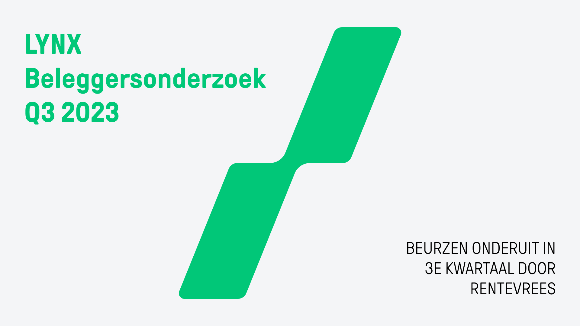 LYNX Beleggersonderzoek Q3 2023 LYNX Beleggersonderzoek Q3 2023